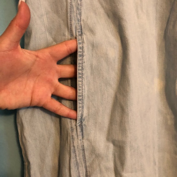 Express light chambray dress - Picture 2 of 5